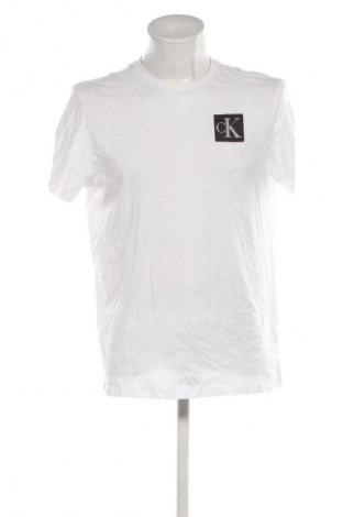 Herren Shirt Calvin Klein Jeans, Größe L, Farbe Weiß, Preis 46,99 €