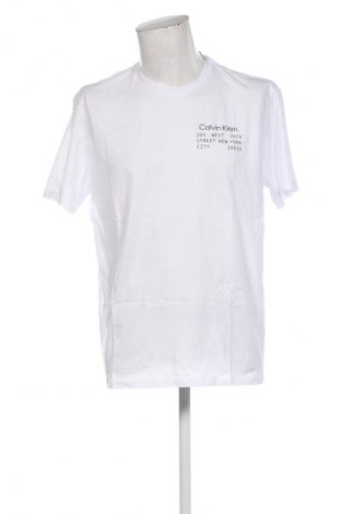 Męski T-shirt Calvin Klein Jeans, Rozmiar XL, Kolor Biały, Cena 176,99 zł
