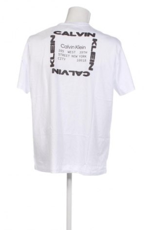 Męski T-shirt Calvin Klein Jeans, Rozmiar XL, Kolor Biały, Cena 176,99 zł