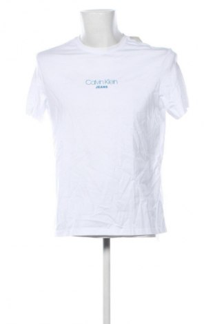 Мъжка тениска Calvin Klein Jeans, Размер S, Цвят Бял, Цена 30,16 €
