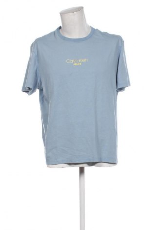 Męski T-shirt Calvin Klein Jeans, Rozmiar L, Kolor Niebieski, Cena 181,99 zł