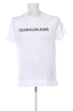 Pánske tričko  Calvin Klein Jeans, Veľkosť XL, Farba Biela, Cena  39,39 €