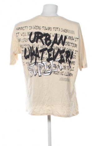 Мъжка тениска Defacto, Размер L, Цвят Бежов, Цена 19,00 лв.