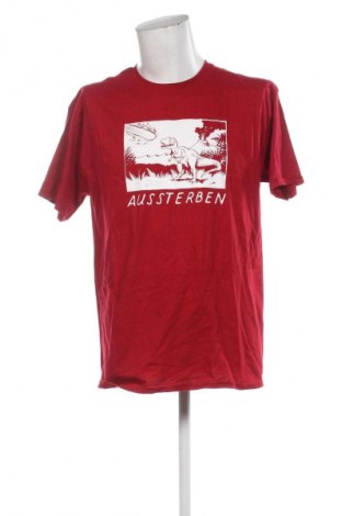 Męski T-shirt Gildan, Rozmiar XL, Kolor Czerwony, Cena 44,99 zł