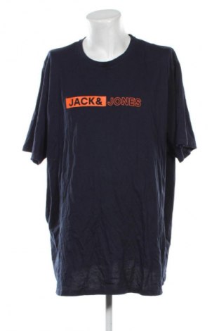 Męski T-shirt Jack & Jones, Rozmiar 5XL, Kolor Niebieski, Cena 51,99 zł