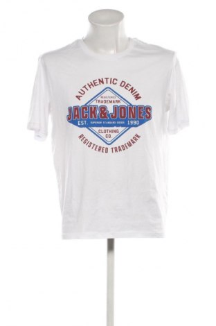 Herren T-Shirt Jack & Jones, Größe L, Farbe Weiß, Preis € 17,99
