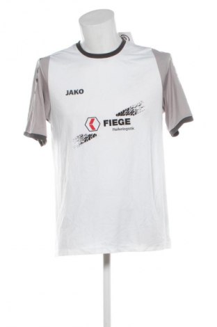 Мъжка тениска Jako, Размер L, Цвят Бял, Цена 29,33 лв.