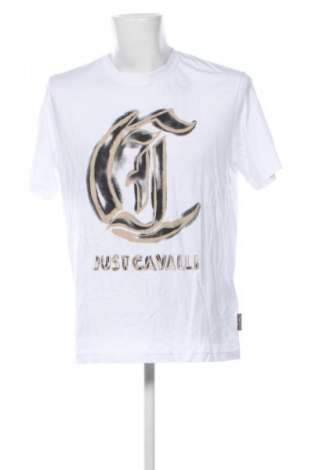 Ανδρικό t-shirt Just Cavalli, Μέγεθος M, Χρώμα Λευκό, Τιμή 37,99 €