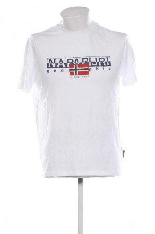Pánske tričko  Napapijri, Veľkosť L, Farba Biela, Cena  42,95 €