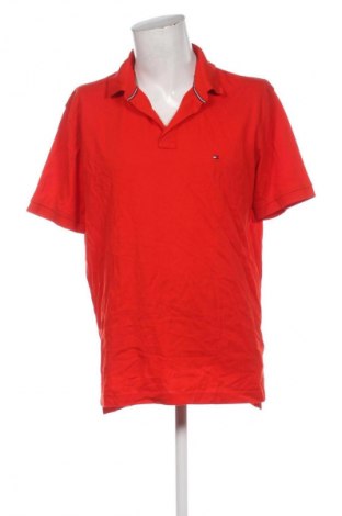 Męski T-shirt Tommy Hilfiger, Rozmiar XXL, Kolor Czerwony, Cena 192,99 zł