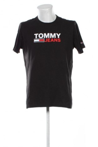 Férfi póló Tommy Jeans, Méret L, Szín Fekete, Ár 8 779 Ft