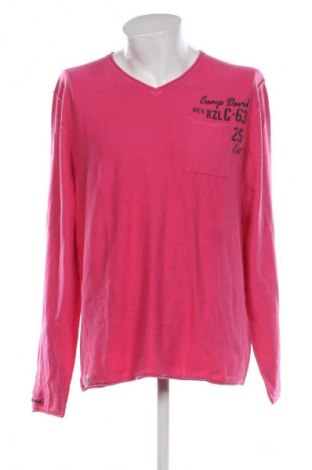 Ανδρικό πουλόβερ Camp David, Μέγεθος XXL, Χρώμα Ρόζ , Τιμή 65,99 €