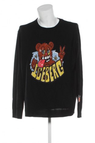 Ανδρικό πουλόβερ Iceberg, Μέγεθος XXL, Χρώμα Μαύρο, Τιμή 127,99 €