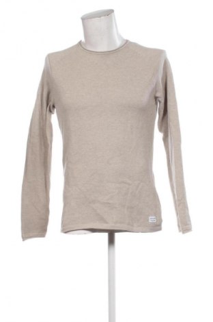 Herrenpullover Jack & Jones, Größe M, Farbe Beige, Preis 12,99 €