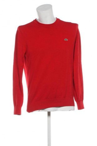 Herrenpullover Lacoste, Größe M, Farbe Rot, Preis 74,46 €