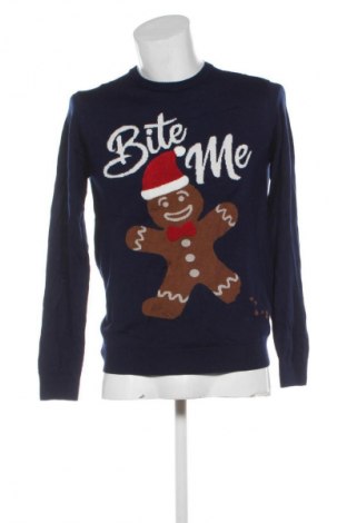 Ανδρικό πουλόβερ Pier One, Μέγεθος S, Χρώμα Μπλέ, Τιμή 34,99 €