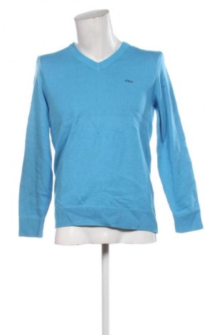 Ανδρικό πουλόβερ S.Oliver, Μέγεθος M, Χρώμα Μπλέ, Τιμή 15,99 €