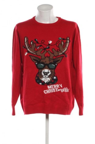 Herrenpullover Unbranded, Größe XXL, Farbe Rot, Preis 17,90 €