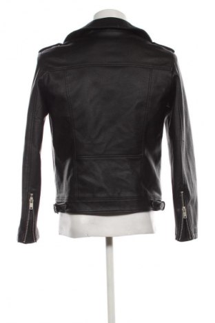 Herren Lederjacke Bershka, Größe S, Farbe Schwarz, Preis 25,00 €