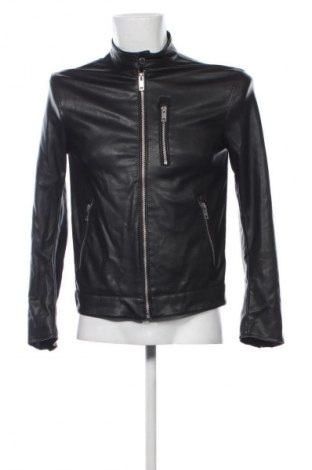 Pánska kožená bunda  H&M, Veľkosť S, Farba Čierna, Cena  25,07 €