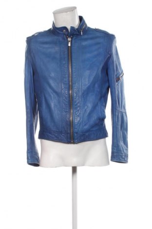 Herren Lederjacke Hugo Boss, Größe S, Farbe Blau, Preis 307,93 €