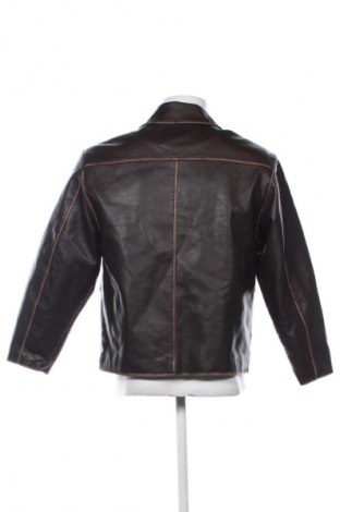 Мъжко кожено яке Mango, Размер S, Цвят Кафяв, Цена 94,46 лв.