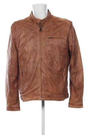 Мъжко кожено яке Mario Conti, Размер XXL, Цвят Кафяв, Цена 325,82 лв.