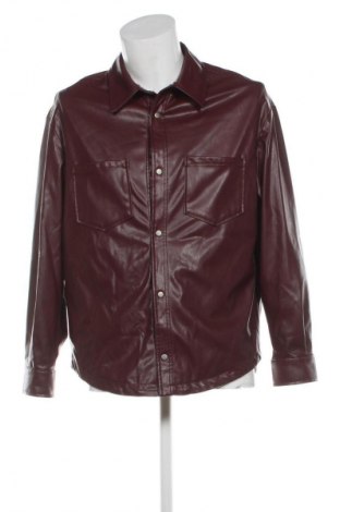 Herren Lederjacke Zara, Größe L, Farbe Rot, Preis 20,97 €