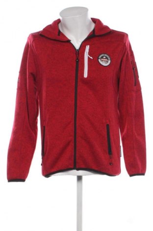 Męska kurtka z polaru Geographical Norway, Rozmiar S, Kolor Czerwony, Cena 226,99 zł