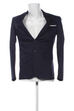 Мъжко сако Zara, Размер S, Цвят Син, Цена 51,32 лв.