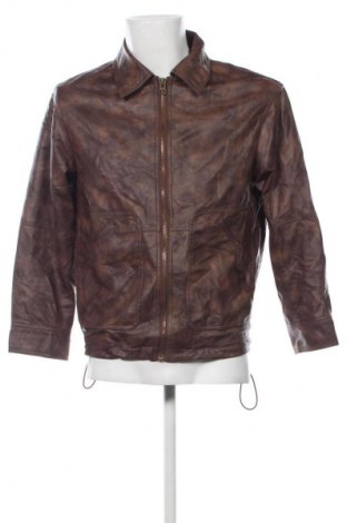 Дамско кожено яке Stradivarius, Размер S, Цвят Кафяв, Цена 29,99 лв.