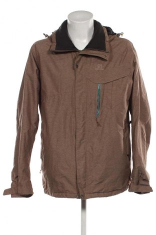 Męska kurtka do sportów zimowych Salomon, Rozmiar XL, Kolor Brązowy, Cena 754,99 zł