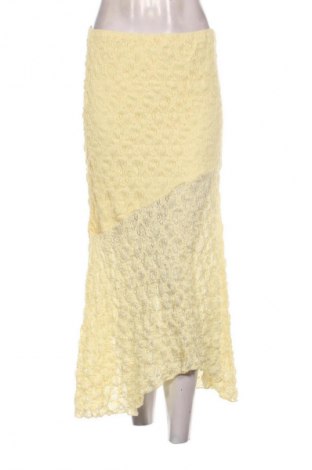 Szoknya Stradivarius, Méret M, Szín Sárga, Ár 7 159 Ft