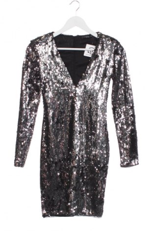 Рокля Bershka, Размер S, Цвят Сребрист, Цена 17,99 лв.