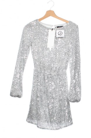 Šaty  Bershka, Velikost XS, Barva Stříbrná, Cena  784,00 Kč