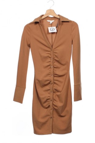 Рокля H&M, Размер XS, Цвят Кафяв, Цена 22,99 лв.
