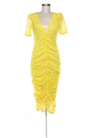 Рокля Zara, Размер L, Цвят Жълт, Цена 33,82 лв.
