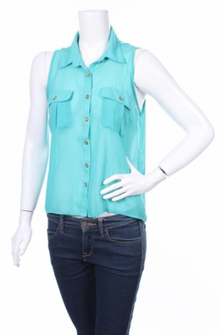 Γυναικείο πουκάμισο Charlotte Russe, Μέγεθος M, Χρώμα Μπλέ, Τιμή 11,13 €