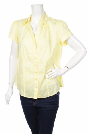 Γυναικείο πουκάμισο Taifun, Μέγεθος L, Χρώμα Κίτρινο, Τιμή 8,66 €