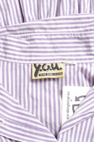 Γυναικείο πουκάμισο Y.o.u, Μέγεθος XL, Χρώμα Βιολετί, Τιμή 11,86 €