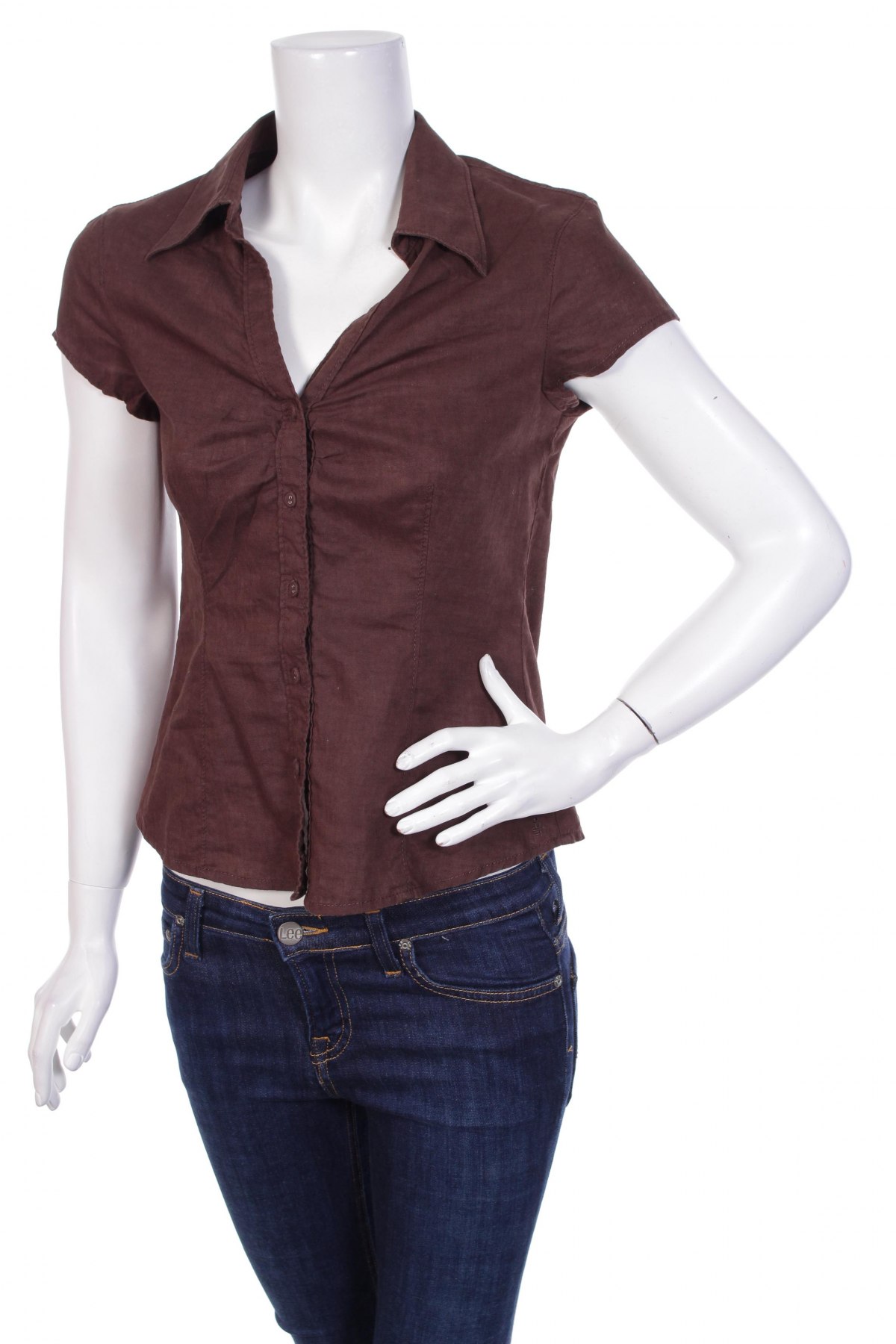 Γυναικείο πουκάμισο Esprit, Μέγεθος S, Χρώμα Καφέ, Τιμή 11,13 €