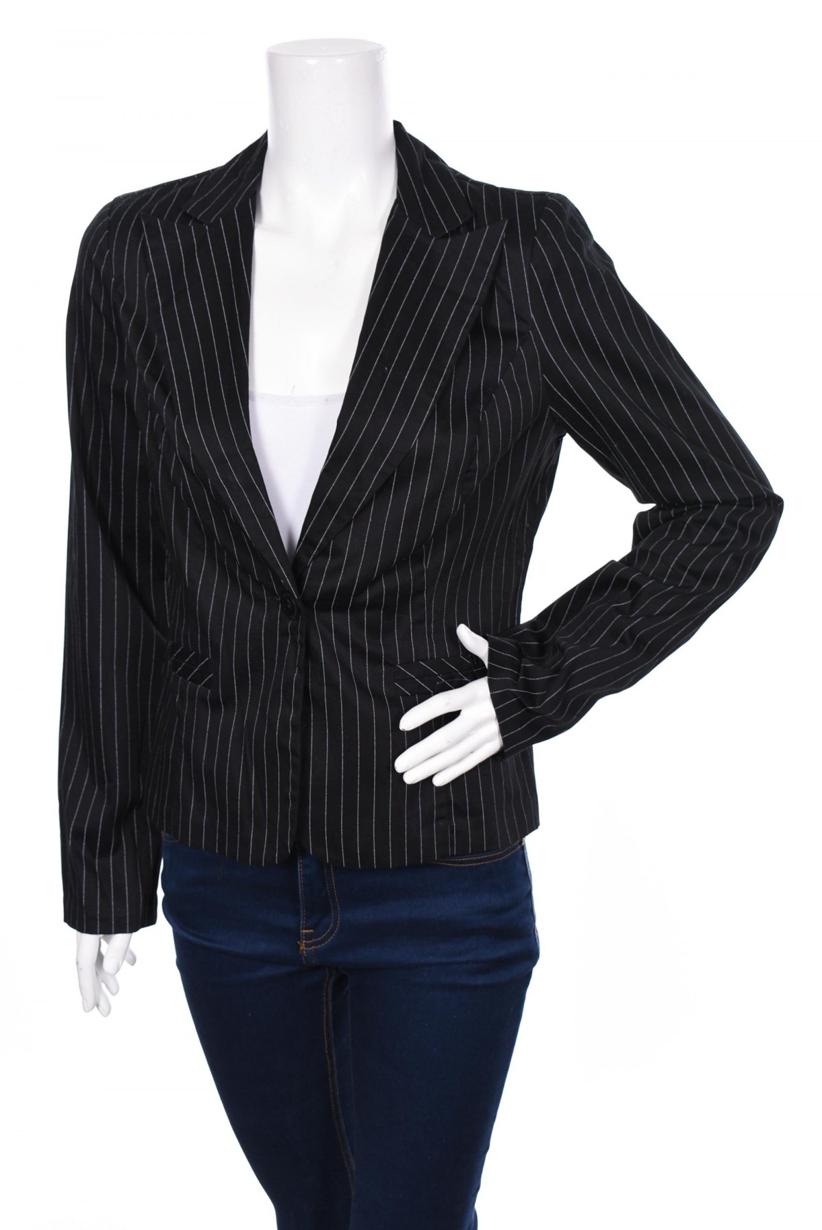 Γυναικείο σακάκι, Μέγεθος L, Χρώμα Μαύρο, Τιμή 18,40 €