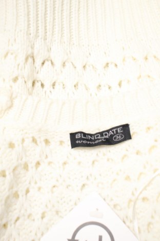 Дамски пуловер Blind Date, Размер S, Цвят Бял, Цена 6,00 лв.