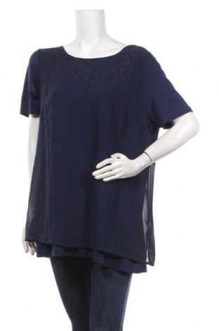 Дамска блуза Sheego, Размер XL, Цвят Син, 95% вискоза, 5% еластан, Цена 16,17 лв.