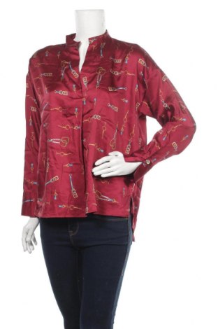 Дамска блуза Zara, Размер M, Цвят Червен, 100% полиестер, Цена 11,27 лв.