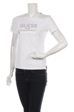 Дамска тениска Guess, Размер S, Цвят Бял, Памук, Цена 51,35 лв.