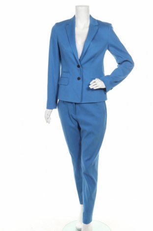 Costum de femei Hugo Boss, Mărime M, Culoare Albastru, 83% bumbac, 14% poliester, 3% elastan, Preț 1.279,61 Lei
