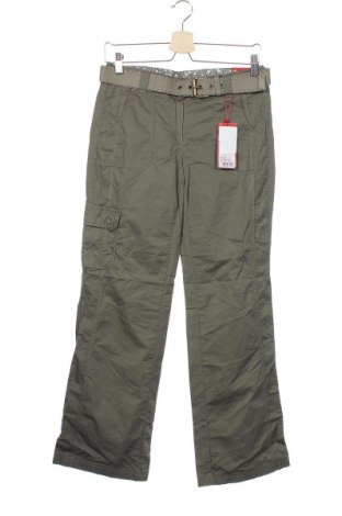 Дамски панталон S.Oliver, Размер XS, Цвят Зелен, Памук, Цена 16,35 лв.