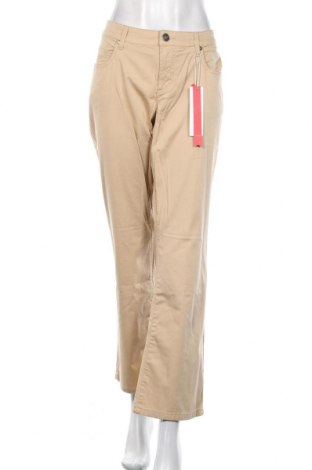 Дамски панталон Sheego, Размер XL, Цвят Бежов, 97% памук, 3% еластан, Цена 17,92 лв.