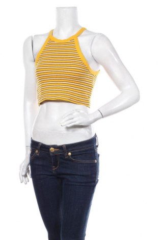 Γυναικείο αμάνικο μπλουζάκι Zara, Μέγεθος M, Χρώμα Κίτρινο, 98% βαμβάκι, 2% ελαστάνη, Τιμή 9,90 €